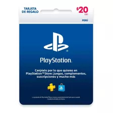 Targeta-gift Card Psn 20 $ Peru Fisico