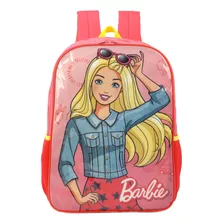 Mochila Escolar Costas Menina Infantil Barbie Original