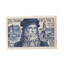  Francia 1952 Aniv Leonardo Da Vinci Antiguo Sello Mint 929 