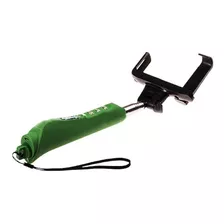 Bastao De Mao Self Monopod Bluetooth Embutido Adap Celular Cor Verde