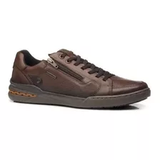 Sapatenis Masculino Pegada Couro Conforto Leve Original