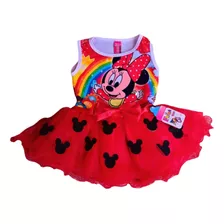 Vestido Fiesta Tutú Bebé Niña Minnie Mouse