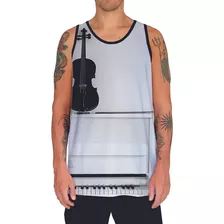 Camiseta Regata Piano Teclado Tecla Musica Som Melodia 4