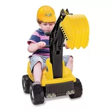 Trator Max Escavadeira De Brinquedo Com Capacete Tilin 0428