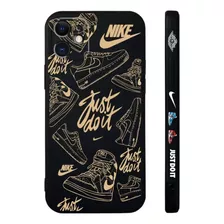 Carcasa Tipo Nike Negro Para iPhone 13 Pro