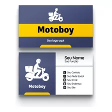 100 Cartão De Visita Para Motoboy Personalizado