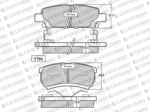 Pastillas Freno Traseras Dodge Caliber 2.0 L4 122 2007 2013 Foto 2