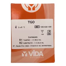 Reagente Tgo Ast 100ml Para Laboratório