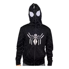 Chaqueta Spiderman Traje Negro Con Mascara - Marca Lookool