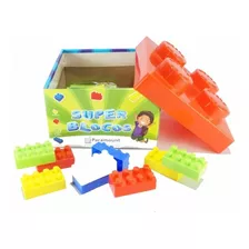 Brinquedo Educativo Infantil Super Blocos 60 Peças