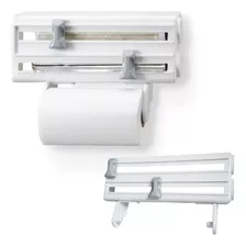 Porta Rolos Maxroll 3 Suportes Papel Toalha Pvc E Alumínio