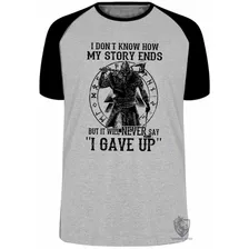 Camiseta Plus Size Extra Grande Vikings My Story Luta Mediev