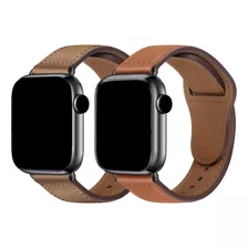 Pulseira Couro Sport Genuíno Para Apple Watch Series E Iwo 