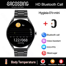 Reloj Inteligente Hombre Ecg+ppg Glucemia Arterial Pression