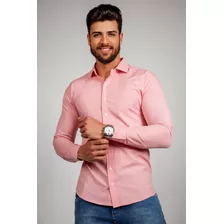 Camisas Social Masculina Slim - Promoção - Pp Ao Plus Size 