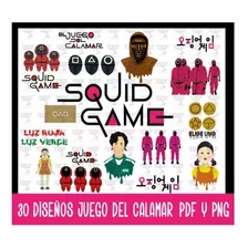 30 Plantillas Sublimacion Juego Del Calamar Tazas Poleras