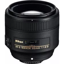 Lente Nikon Nikkor Af-s 85mm F/1.8g Nova 12x S/juros