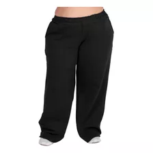 Roupa Feminina Plus Size Calça Moletom Wideleg