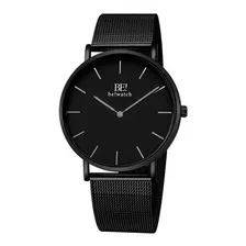 Relógio Masculino Preto Classico Full Black 40mm Bewatch