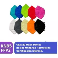 Mascarilla Kn95 Ffp2 Mix Colores 100 Unid Formato Individual