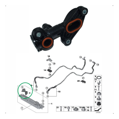 Termostato Aceite Motor Bmw X5 E70-bmw X6 E71      Foto 3