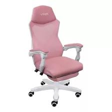 Cadeira Gamer Vinik Rocket Branca Com Rosa - Cgr10brs