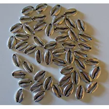 100 Caracoles Buzios De Metal Para Confeccion De Bijouterie