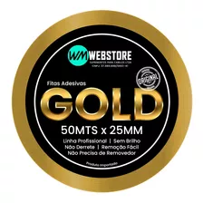 Fita Gold Extra Forte 50mts X 25mm Para Prótese