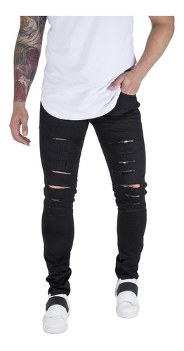 Calça Masculina Jeans Sarja Skinny Slimfit Lycra Opção Cores