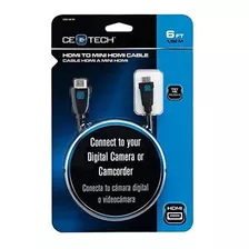 Cetech 6 Pies De Alta Velocidad Hdmi A Minihdmi Cable Hdmi A