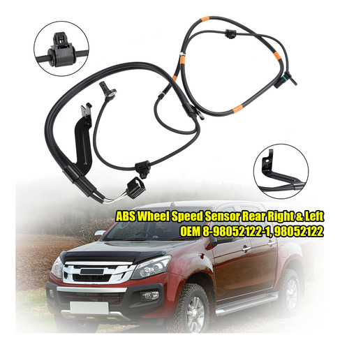 Sensor Abs Trasero Derecho E Izquierdo Para Isuzu D-max Mk2 Foto 7