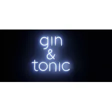 Placa Luminosa Neon Decoração Gin Tonic