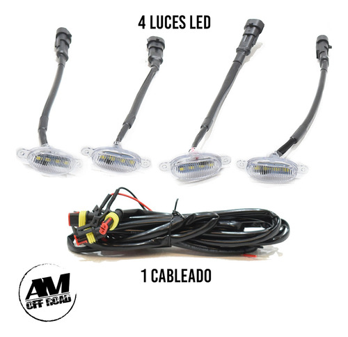 Kit 4 Pzs Luz Led Ambar Drl Para Parrilla Raptor 8 Watts Foto 4