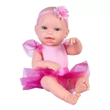 Boneca Bebê - Love Born Bailarina - Lilás - 36 Cm Cotiplás