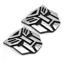 2 Adesivos Transformers Emblema Tuning Carro Autobot 8cm Pvc