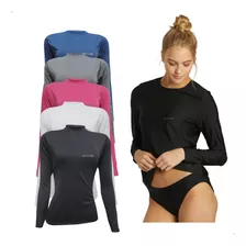 Kit 5 Camiseta Blusa Proteção Uv50 Feminina Segunda Pele Sol