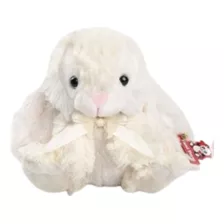 Conejo De Peluche Rosa Chico 23cm Con Moño Lt010084