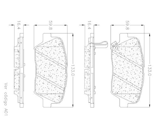 Balatas Delanteras Para Hyundai Azera 2012 3.3l Grc Usa Foto 2