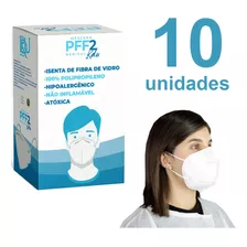 10 Máscara Pff2 Kn95 Com Anvisa N95 Alta Qualidade Branca