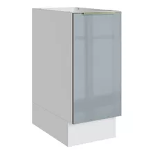 Balcão Madesa Lux 35 Cm 1 Porta - Branco/cinza