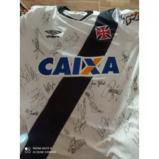 Camisa Branca Do Vasco Tamanho G Autografada 