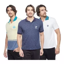 3 Camisa Ótima Qualidade Gola Polo Homens Pronta Entrega