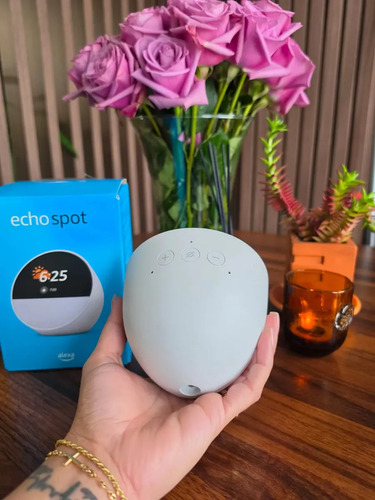Amazon Echo Spot Bocina Inteligente 2024 Color Blanco