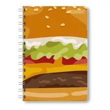 Caderno Com Elástico Bullet Journal Hamburger 80 Folhas 