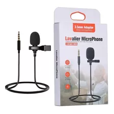 Microfone Lapela Cor Preto