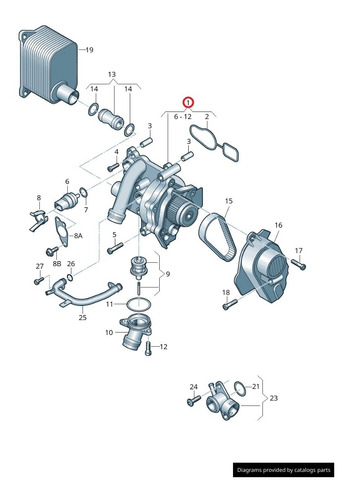 Bomba De Agua Completa Audi Vw A4 A5 Q5 Tiguan 1.8t 2.0t Foto 5