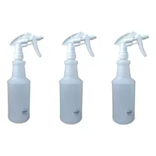 3 Borrifador Pulverizador Manual 1 L P/água Ou Sanitizantes