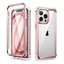 Funda Para iPhone 13 Pro, Transparente Y Rosa/6.1 In