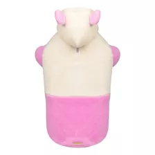 Roupa Pet Cachorro Blusa Casaco Inverno Soft Rosa Com Capuz