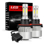 Par Faro Led Lupa 4x6 Cuadrado Ojo De Demonio/hi/lo Chevrole